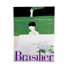 アンドレ・ブラジリエ、カフェ、希少画集の一頁、 新品高級額装付 アンドレ・ブラジリエ Andre Brasilier 「花と女」リトグラフ