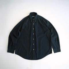ランズエンド　90s 長袖BDシャツ　ブラック　黒　16 ゆるだぼ　古着
