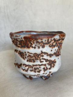 鉢　陶芸　陶器　焼物　志野　赤志野　鼡志野　削り文様　手作り　ハンドメイド　皿 志野焼手あぶり 火鉢 鉢カバー 民藝 絵志野 Antique Sam's