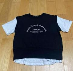 キッズ❤️レイヤードTシャツ❤️重ね着❤️ロゴ