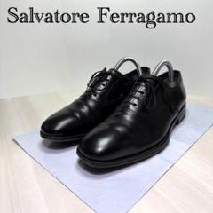 Ferragamo ブラック 内羽根 プレーントゥ 9 2E Ferragamo ブラック 内羽根 プレーントゥ 9 2E