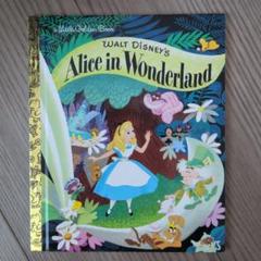 洋書 little gorden book ディズニー　「不思議の国のアリス」 Walt Disney's Alice in Wonderland Little Golden Board Book