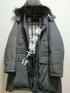 美品！DAKS 高級メンズダウンコート フードフォックスファー