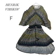 HENRIK VIBSKOV ヘンリクビブスコフ 総柄ワンピース サイズXS