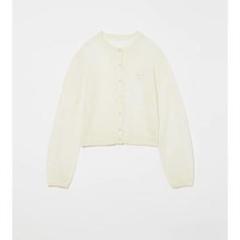 eaphi LOGO SHEER KNIT CARDIGAN オフホワイト - メルカリ