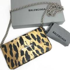 【BALENCIAGA】チェーンウォレット ヒョウ柄 ロゴ レオパード柄 2025年最新】バレンシアガレオパードの人気アイテム - メルカリ