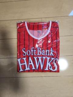 SoftBank Hawks 赤 ストライプ ユニフォーム