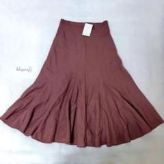 ⭐️Plage⭐️プラージュ膝下丈 リネン混 フレアスカート セール】Slit Linen スカート◇（スカート）｜Plage（プラージュ
