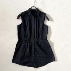 美品 バーバリーロンドン シャドーチェック シアー シャツ ギャザー 38 M