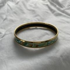HERMES グリーン・ゴールド バングル エルメス Hermes ブレスレット バングル バングル ヴォー