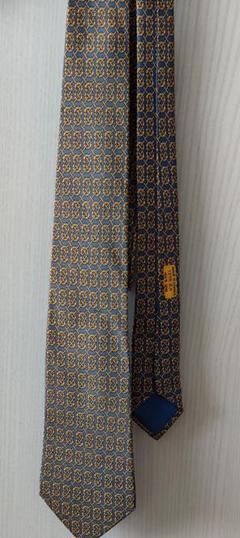 HERMES エルメス　ネクタイ　ブルー　モザイク　迷彩　カモフラ HERMES エルメスネクタイブルーモザイク迷彩カモフラ