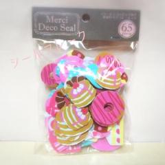 新品 シール スイーツ お菓子 ケーキ ドーナツ スポンジシール シールフレーク