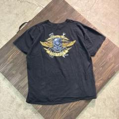7TSM2【BATTLE SPACE】スカル　Tシャツ　3L 古着　used