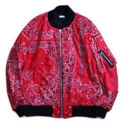 OLD PARK FLIGHT JACKET BANDANA RED L