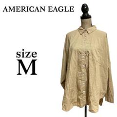 P2183 アメリカンイーグル 【M】 メンズ　シャツ　長袖　ビッグシルエット