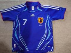 アディダス日本代表レプリカユニフォームsize150 中田