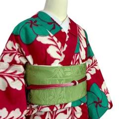 超美品　着物　夏物　単衣　146 青　白　銘仙　アンティーク 超美品 着物 夏物 単衣 146 青 白 銘仙 アンティーク - メルカリ