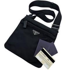 美品✨PRADA プラダ　ショルダーバッグ サコッシュ　BT7372 ブラック