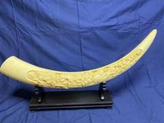 大明　象牙風　置物　（象牙ではございません） 2025年最新】象牙風置物の人気アイテム - メルカリ