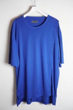 美品 S'yte ヨウジヤマモト ラップ Tシャツ 半袖 青606P▲のサムネイル