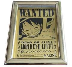 『ONE PIECE』純金製ルフィの手配書