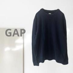 a1811t【ギャップ】スウェット/美品 定番デザイン ネイビー ラフ 着回し