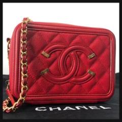 VINTAGE シャネル チェーンショルダーバッグ ラムスキン グレー CHANEL - シャネル CHANEL マトラッセ ココマーク ショルダー