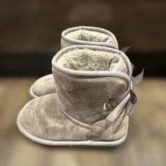 petit main 18cm キッズフェイクスウェードブーツ