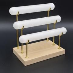 セレナイト ブレスレットホルダー3段 ブレスレットスタンド アクセサリーホルダー