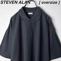 STEVEN ALAN 鹿の子 オーバーサイズ ポロシャツ スティーブンアランのサムネイル