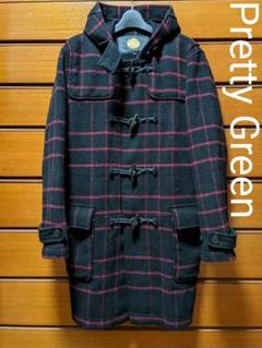 Pretty Green プリティーグリーン チェック柄ウールPコート