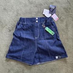 ★新品【しまむら】160 ストレッチ デニム ショートパンツ 女の子