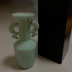 時代物 青磁花瓶 骨董品