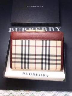 ◼️新品・未使用◼️日本製牛革　バーバリー　Burberry がま口　財布　ボルドー ◼️新品・未使用◼️日本製牛革 バーバリー Burberry がま口