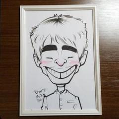 友人の似顔絵