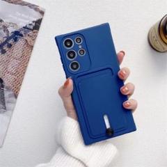 GalaxyS21Ultra スマホケース ネイビー 保護ケース