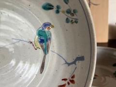 陶器の皿 5枚セット 鳥と植物のデザイン 陶器の皿 5枚セット 鳥と植物のデザイン