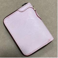 ⭐️ 手作りブライドルレザー ラウンドファスナー 短財布☆ワインレッド