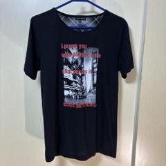 スコーネ　グラフィックプリント Tシャツ 半袖　LL ブラック　古着