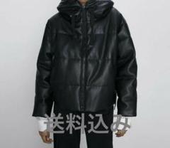 ZARA ザラ　フェイクレザーパフジャケット 肉厚 コーティング　ショート丈 2025年最新】フェイクレザーパフジャケット zaraの人気アイテム