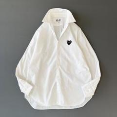 XXL新品未使用プレイコムデギャルソンプレイ白シャツハート Amazon | [PLAY COMME des GARCONS (プレイ コムデギャルソン