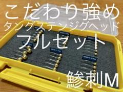 元祖 こだわり強め タングステンジグヘッド フルセット ケース付き アジング 元祖 こだわり強め タングステンジグヘッド フルセット ケース