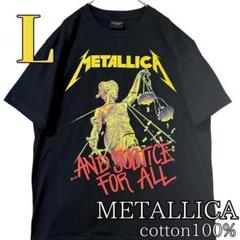 高品質 METALLICAメタリカ新品 ロックTシャツ綿100%男女兼用 L 黒