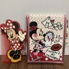 【東京ディズニーリゾート限定】　ミニー　　折りたたみミラー　コーム　セット売りのサムネイル