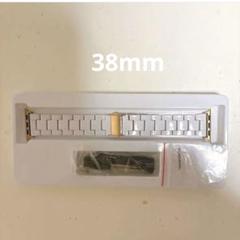 ウォッチバンド 38mm 白‼️時計 ベルト 交換ベルト べると