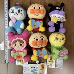 新品 アンパンマン キャラクター タグ付き ぬいぐるみ 6体セット