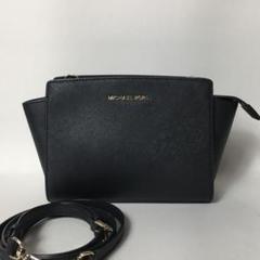 2507-41|美品|マイケルコース ショルダーバッグ レザー ブラック