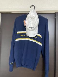 【NAMIGolf】Vネックセーター&【サイン入り】キャップ(未使用) NAMIGolf】Vネックセーター&【サイン入り】キャップ(未使用