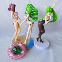 c.c. カレンsqフィギュア水着バニー3体セットまとめ売りジャンクおまけ付き