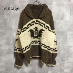 vintage デザイン 肉厚 カウチンニット